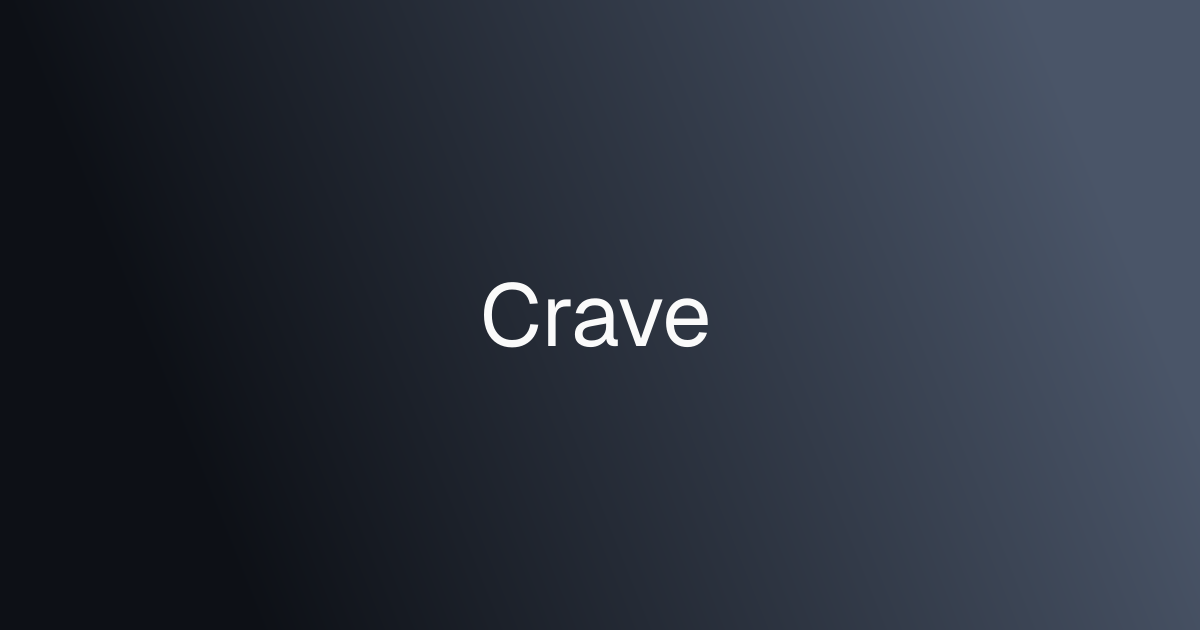Crave cover